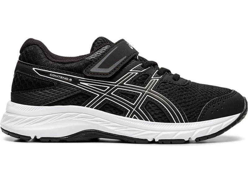 Sapatilhas Running Asics GEL-CONTEND 6 PS Criança Pretas, 0300A150.888